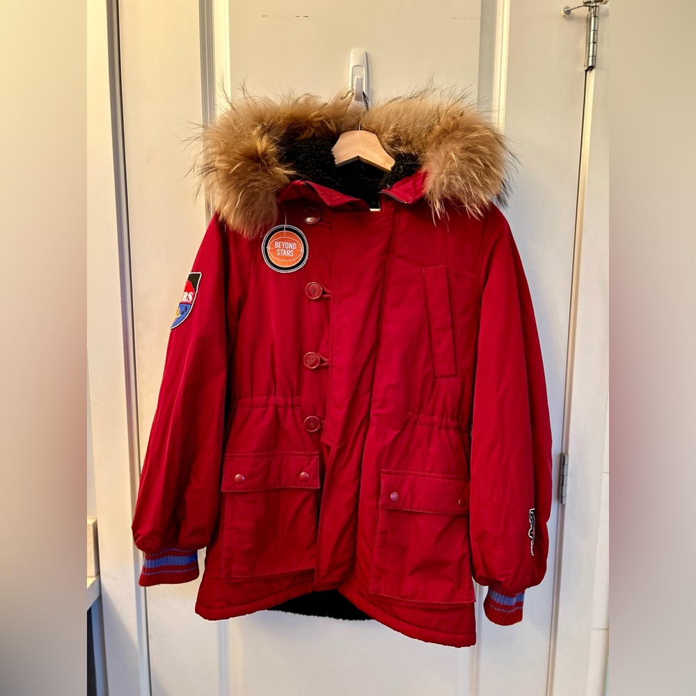 Moussy parka fur puffer jacket